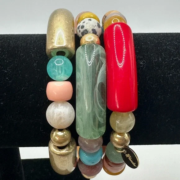 Colorful Beaded Bracelet Set - Picture 3 of 6